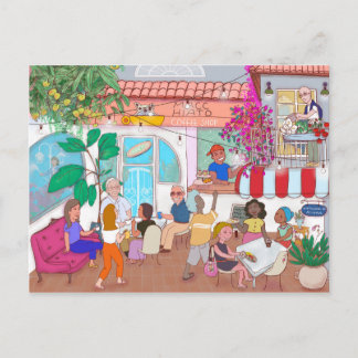 Café Macchiato Miramar Postcard