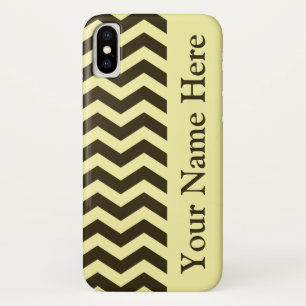 Café Mocha Cream Neutral Chevrons Case-Mate iPhone Case