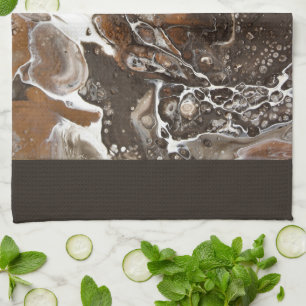 “ café mocha mermaid with whip” tea towel