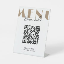 Cafe Modern Scan Menu QR Code