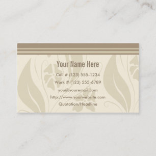 Cafe Natural Profile And Business Card