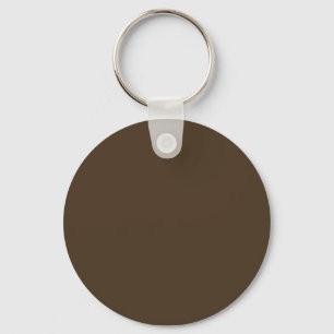 Café noir (solid colour) key ring