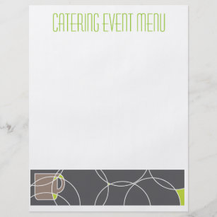 Cafe or catering menu template