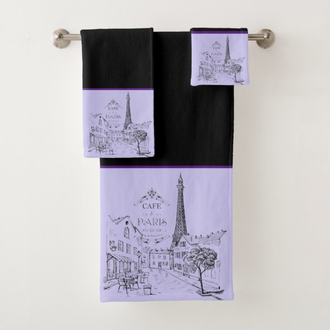 Cafe Paris Bath Towel Set (Insitu)