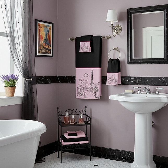 Cafe Paris Bath Towel Set (Creator Uploaded)