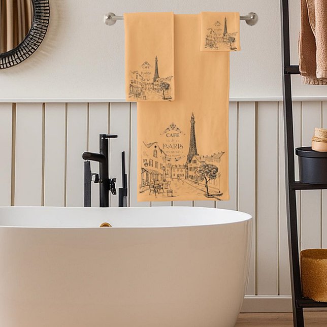 Cafe Paris Bath Towel Set (Creator Uploaded)