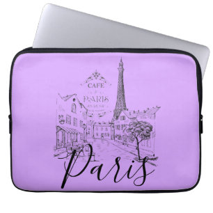 Cafe Paris Laptop Sleeve