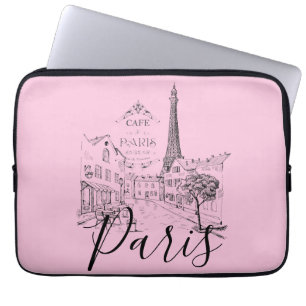 Cafe Paris Laptop Sleeve