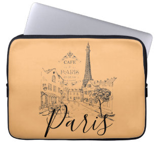 Cafe Paris   Laptop Sleeve