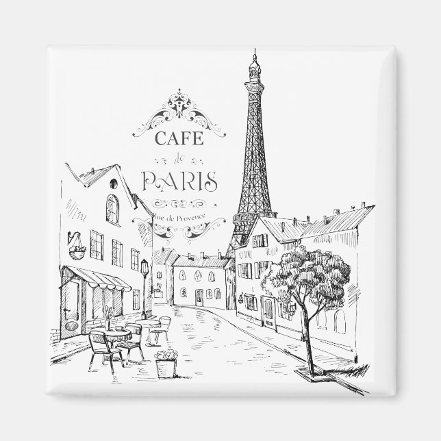 Cafe Paris Magnet (Front)