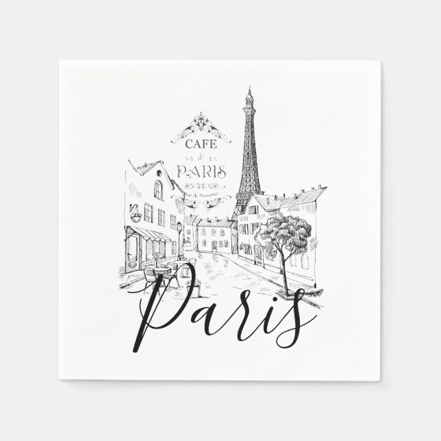 Cafe Paris   Napkin (Front)