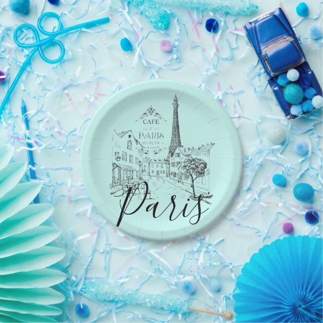Cafe Paris   Paper Plates (Party)