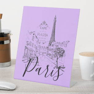 Cafe Paris   Pedestal Sign
