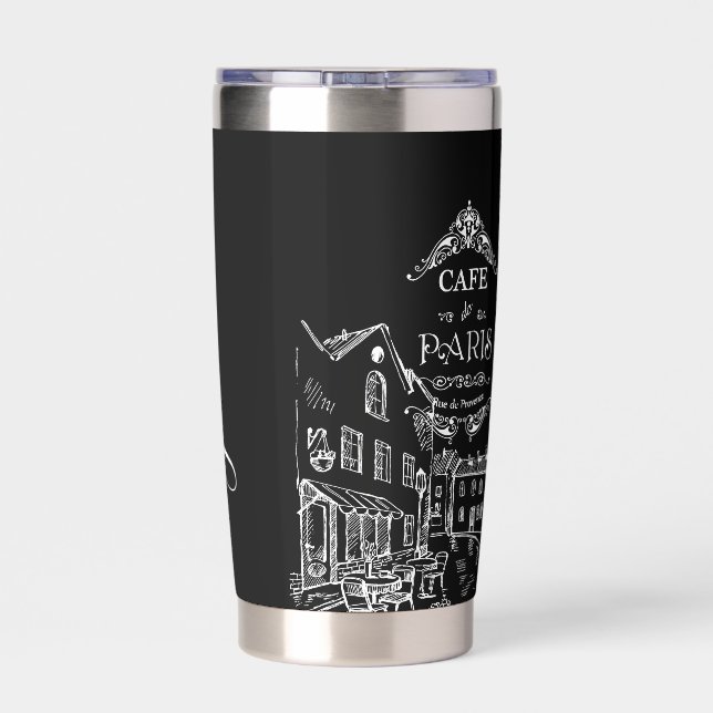 Cafe Paris personalised Insulated Tumbler (Back)