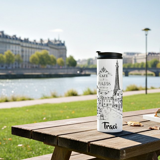 Cafe Paris personalised Thermal Tumbler (Creator Uploaded)