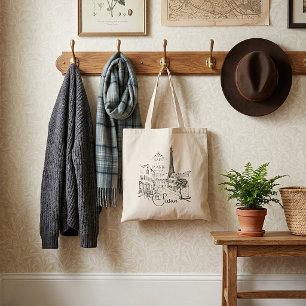 Cafe Paris Personalised Tote Bag