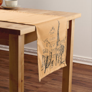 Cafe Paris Short Table Runner