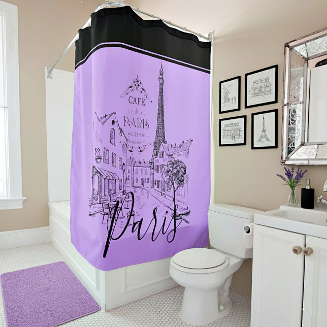 Cafe Paris   Shower Curtain (Creator Uploaded)