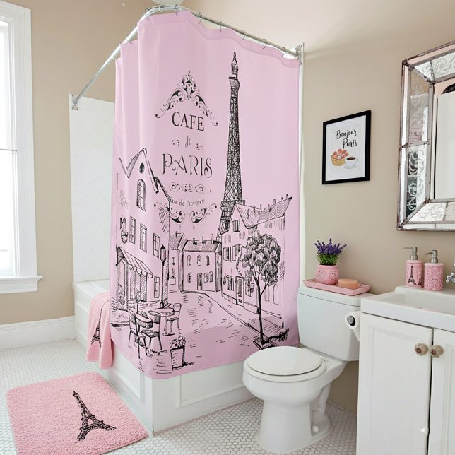 Cafe Paris Shower Curtain (Creator Uploaded)