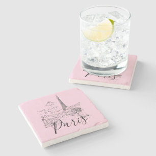 Cafe Paris   Stone Coaster