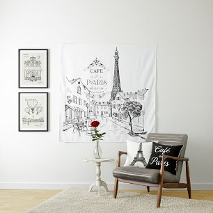 Cafe Paris Tapestry
