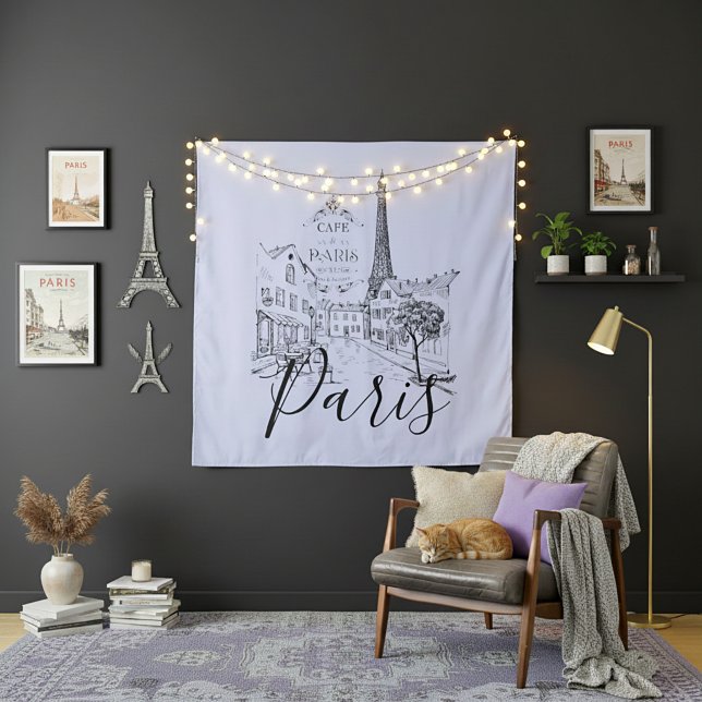 Cafe Paris   Tapestry (Creator Uploaded)