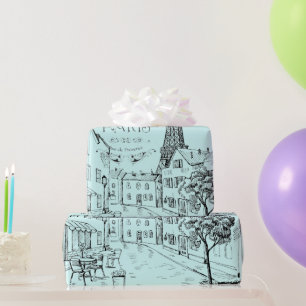 Cafe Paris Wrapping Paper