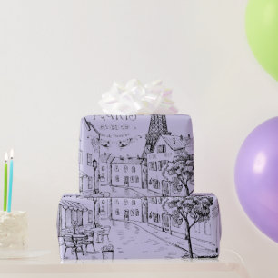 Cafe Paris Wrapping Paper