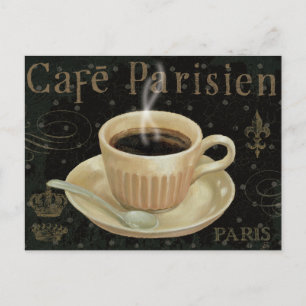Cafe Parisien Postcard