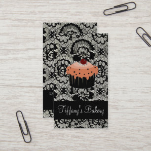 Cafe pastry chef bakery baker cupcake business card