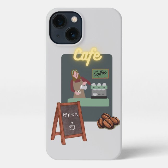 Cafe phone case (Back)