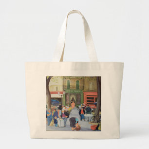 Cafe Provence Large Tote Bag