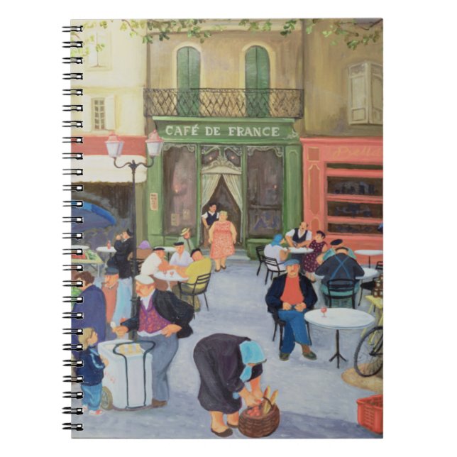 Cafe Provence Spiral Notebook (Front)