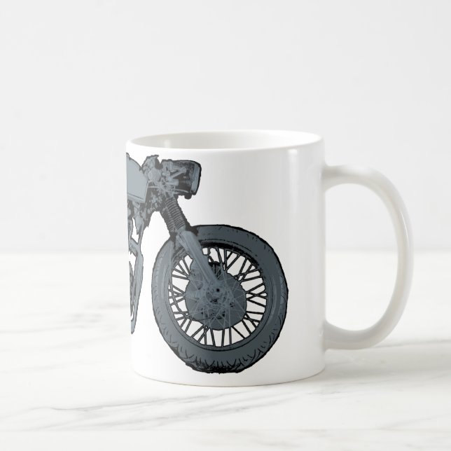 Cafe Racer Classic Grey Coffee Mug (Right)