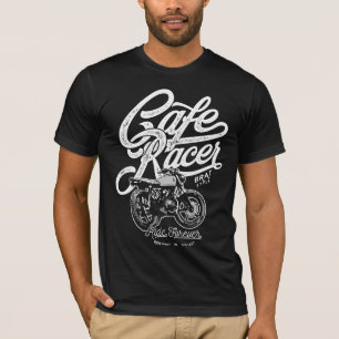 Cafe Racer Motorcycle Ride Forever Brat Style T-Sh T-Shirt