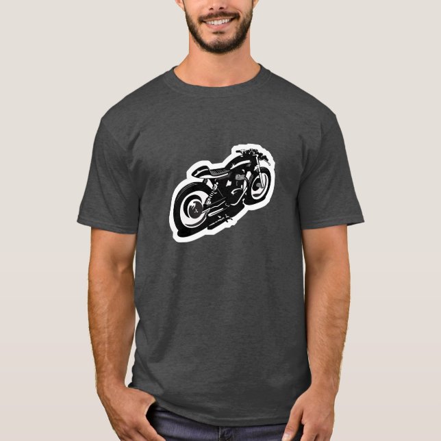 Cafe Racer Motorcycle T-Shirt (Front)