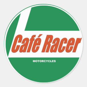 Café Racer Motorcycles Classic Round Sticker