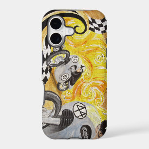 Cafe Racer - Painting of Vintage Motorcycle Racing