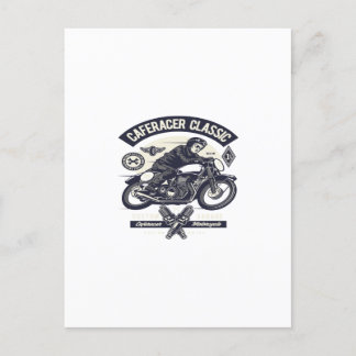 Cafe Racer Rider Classic Postcard