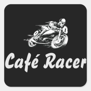 Café Racer Square Sticker