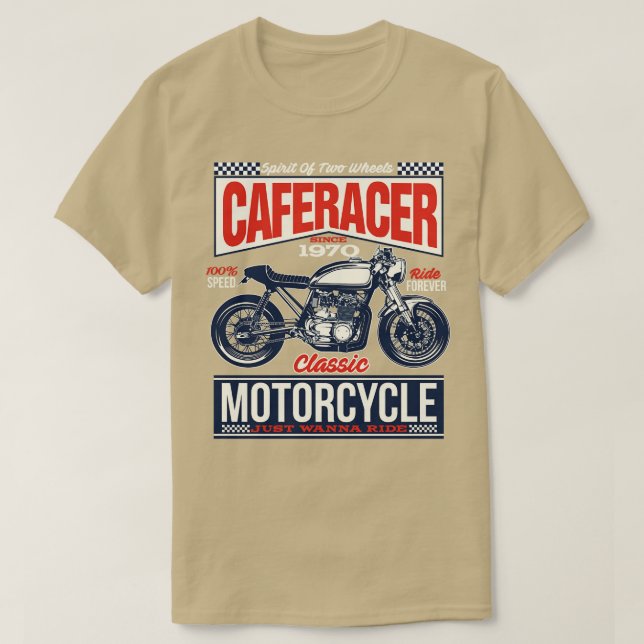 Cafe Racer  T-Shirt (Design Front)
