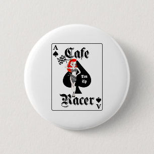 Cafe Racer Tonne Up Redhead 6 Cm Round Badge