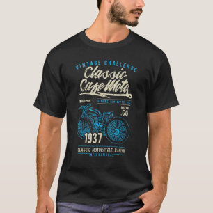 Cafe Racer Vintage Style Retro Motorcycle Distress T-Shirt