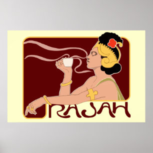 Café Rajah (Rajah Coffee) France Poster