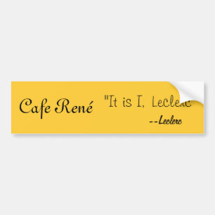 Cafe René Bumper Sticker