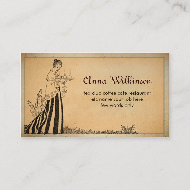 cafe restaurant bakery business card (Front)