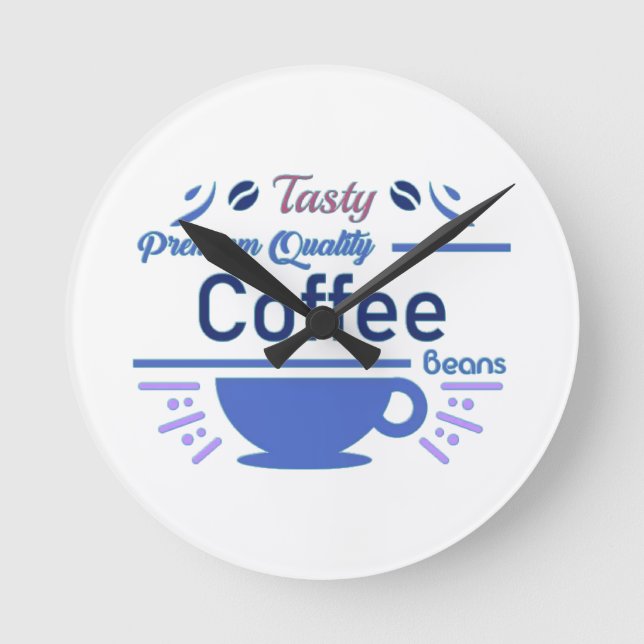 Cafe Sign Board Round Clock (Front)