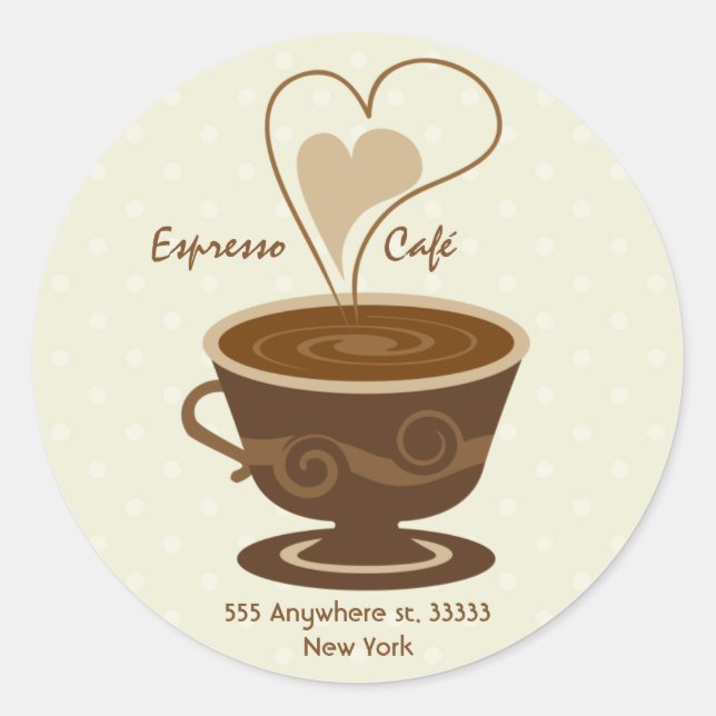 Cafe Sticker (Front)
