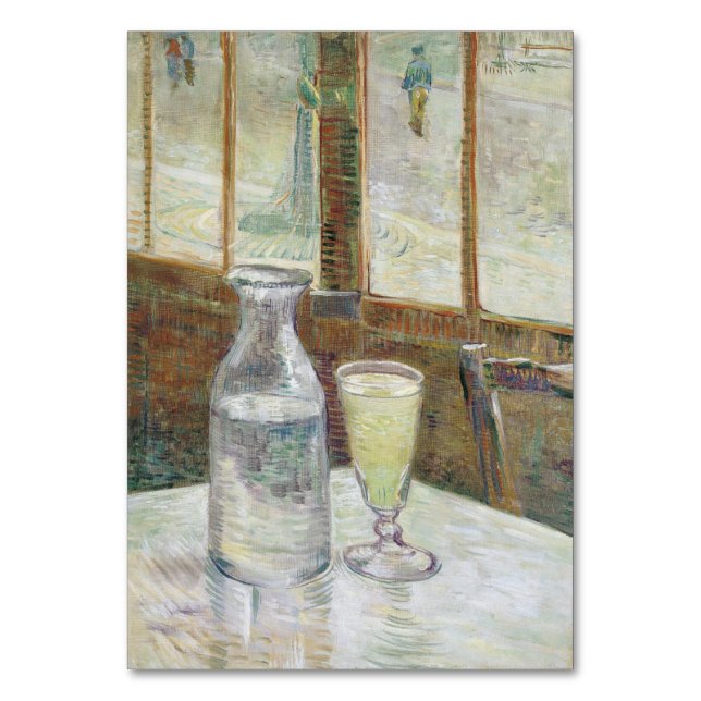 Cafe Table with Absinthe by Vincent Van Gogh Number (Front)