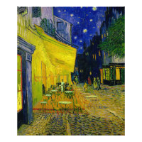 Cafe Terrace Arles, Place du Forum by van Gogh